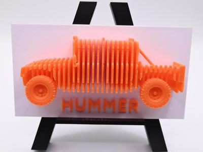Layered HUMMER H1 Sculpture