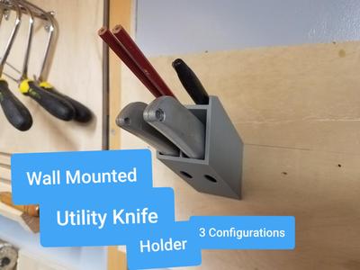 Utility Knife Holder - Wall Mounted