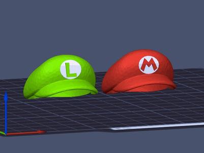 Mario & Luigi Bottle Cap Caps