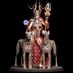 Astarte with dogs 75&32mm Presupported