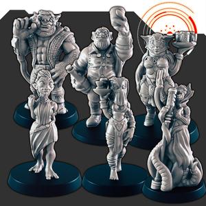 Sci-fi Cantina Crew [Support-free]