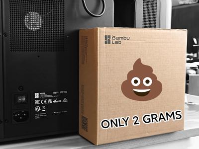 Carton poop bucket for X1/P1