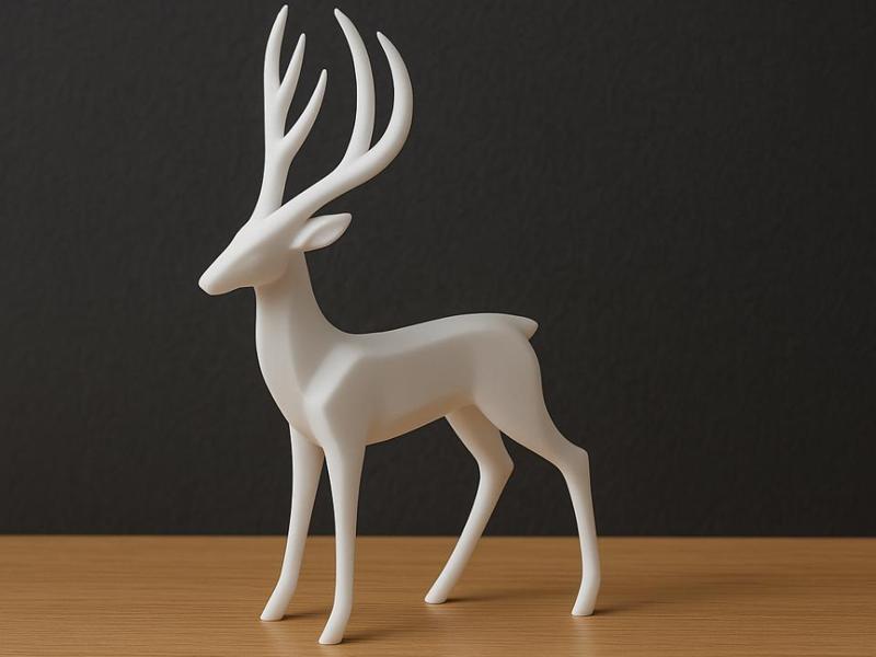 Minimalist Deer Figurine – Modern Nordic Style