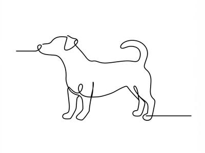 Jack Russell Line Art
