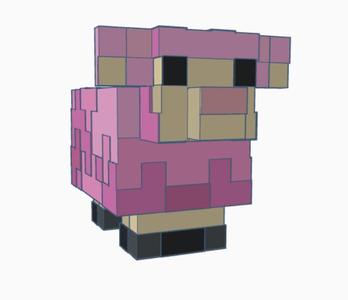 Textured Minecraft Movie Event Sheep Plush
