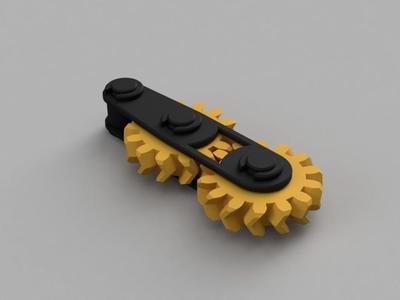 Geared Keychain - Fidget toy