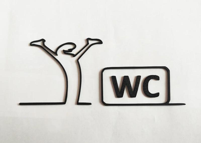 WC door hanger from the iconic cartoon "La Linea" Balum Balum.   