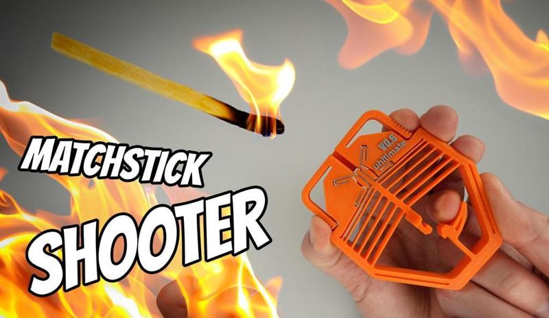 Burning MatchStick Shooter - FireArrow - PrintInPlace