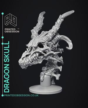 Dragon Skull - closed jaw - Halloween Decoration