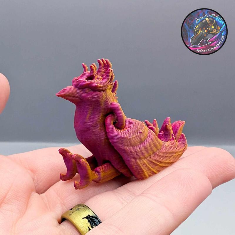Baby Flexi Phoenix Keychain