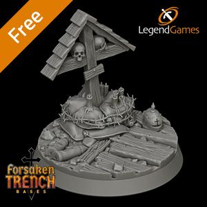 LegendGames FREE 40mm Trench Crusade Shrine Base