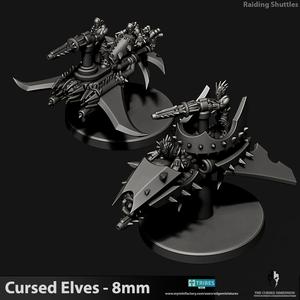 Raiding Shuttles - Cursed Elves - 8mm