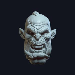 Orc V6 - Custom Action Figure Head