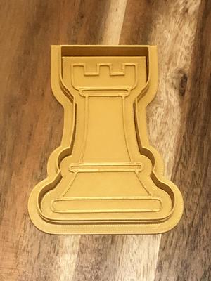 Chess Rook Cookie Cutters and Stamps