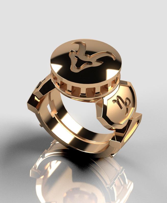 Capricorn Zodiac Ring