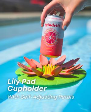 Lily Pad Cupholder - Pool Can Holder with Self Adjusting petals