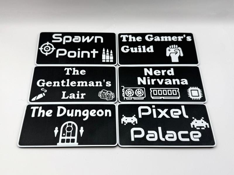 Mancave / Nerdcave Sign Collection