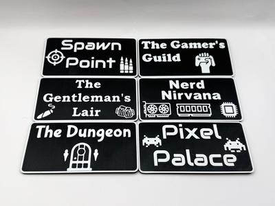 Mancave / Nerdcave Sign Collection