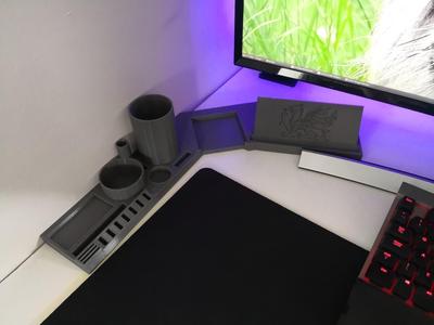 Desk Organiser + Phone Holder
