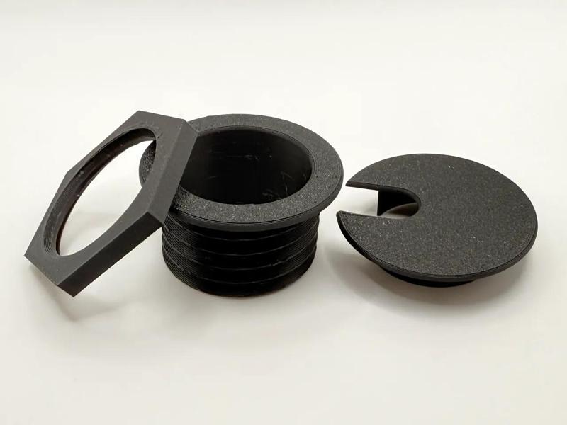 Cable grommet for desk   
