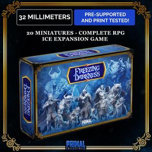 20 miniatures - complete RPG ice expansion game - FREEZING DARKNESS - Premium Package - MASTER OF DUNGEONS QUEST
