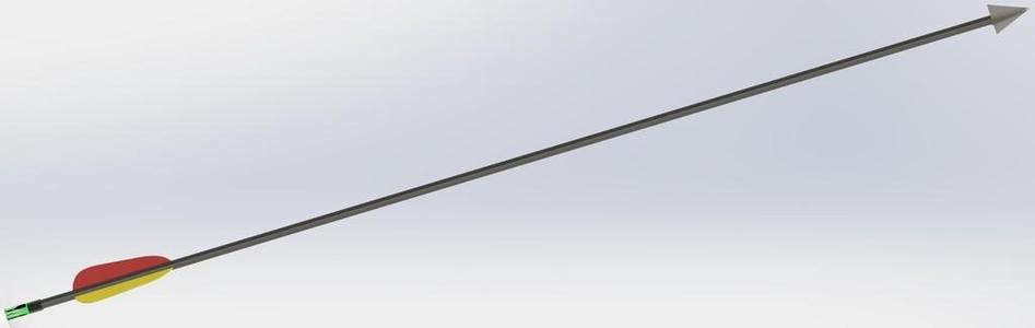 Arrow with screwable arrowhead removable nock