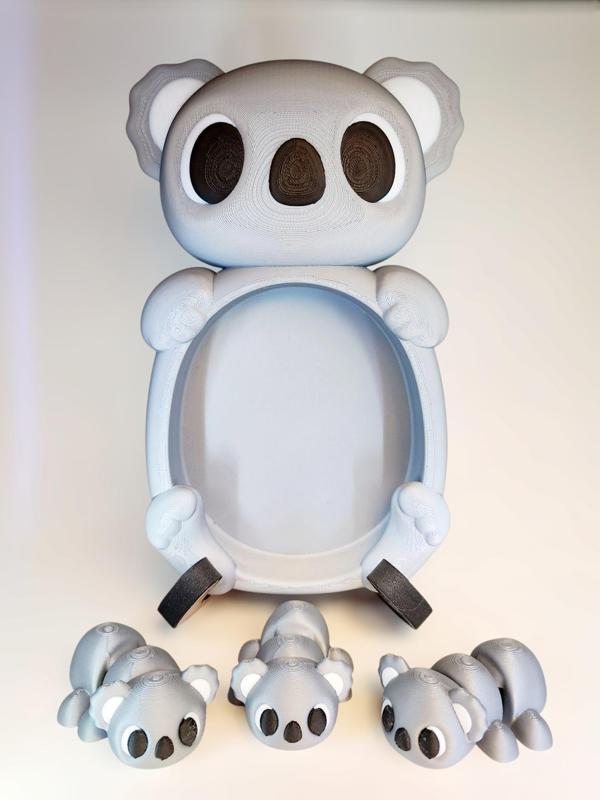 022 Koala Family - Trinket Tray and Flexi Babies!