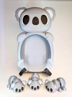 022 Koala Family - Trinket Tray and Flexi Babies!
