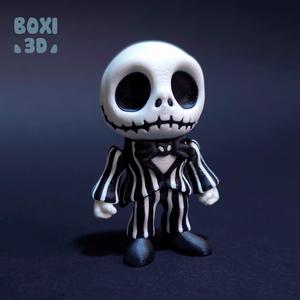 Jack Skellington  - flexi - articulated - cute - STL file for 3D printing - print in place - Includes STL and 3MF files.