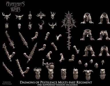 Daemons of Pestilence multi-part regiment