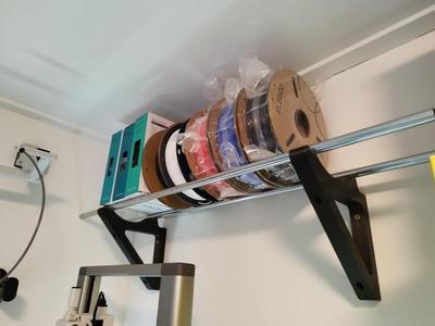 Filament Spool Wall Brackets