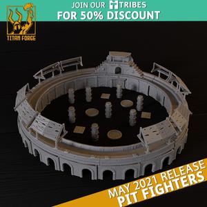 Colloseum - Terrain Set - Pit Fighters - Titan Forge Miniatures May 2021