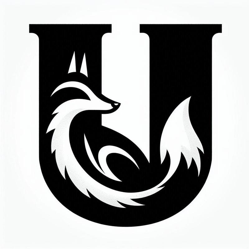 Fox alphabet: Letter U (version 2)