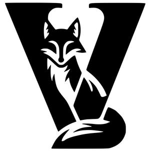 Fox alphabet: Letter V (version 4)