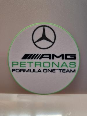 Coaster F1 Mercedes Petronas AMG, phone stand, shopping cart token