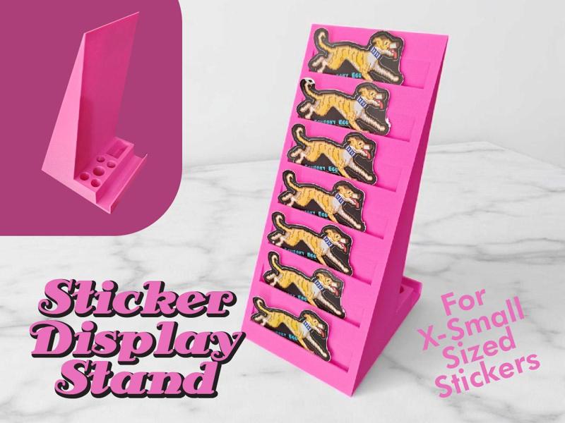 Sticker Display For Smaller Size Stickers