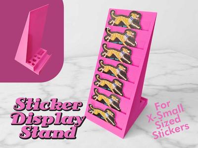 Sticker Display For Smaller Size Stickers