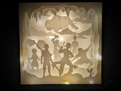 Avatar The Last Airbender silhouette light box