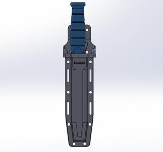 Airsoft KA-BAR Bowie Knife with Sheath