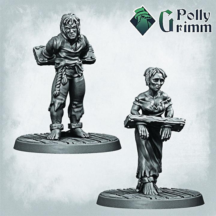 Grimtale. Inquisition set. Tabletop miniature.   Road of shame