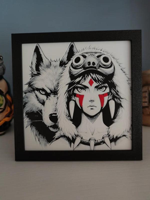 Hueforge princess mononoke
