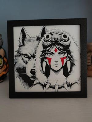 Hueforge princess mononoke