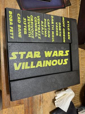 Star Wars Villainous Organizer (including Scum and Villainy and Revenge at last)