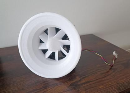 Turbine Sci-Fi pour ventilateur 92 mm