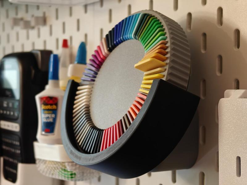 Filament Swatch Display - Ikea Skadis Dock