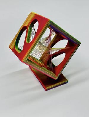 Cube String Art - Desktop (with stand)