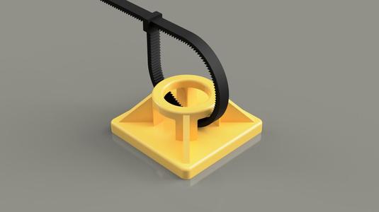 Nylon Ties Holder with double-sided tape fastener
