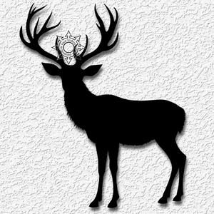 stag wall art mountain wildlife deer decor