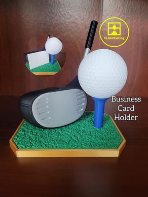 Golf Driver Business Card Holder