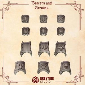 Bracers and greaves decorations CL